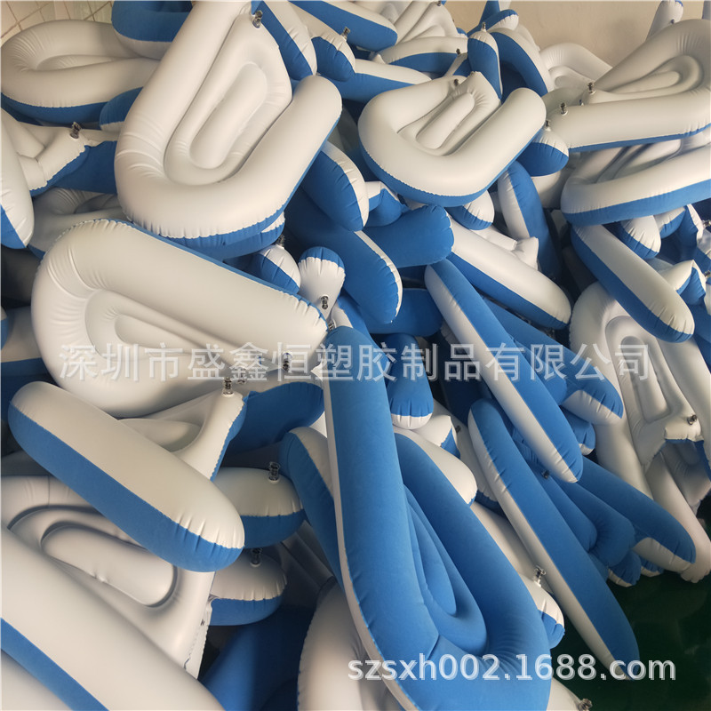 Factory Cross-Border Exclusive for Sleeping Pillow Amazon Best-Selling Office Multi-Functional PVC Flocking Inflatable Medical Pillow