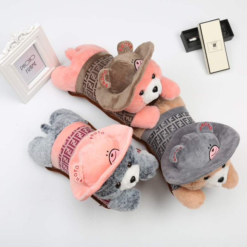 New Cartoon Plush Hot Water Bag Safe and Explosion Protective Double Plug Electric Warming Warm Waist Warm Feet Charging Hand Warmer Factory Direct Sales New Cartoon Plush Hot Water Bag Safe and Explosion Protective Double Plug Electric Warming Warm Waist Warm Feet Charging Hand Warmer Factory Direct Sales