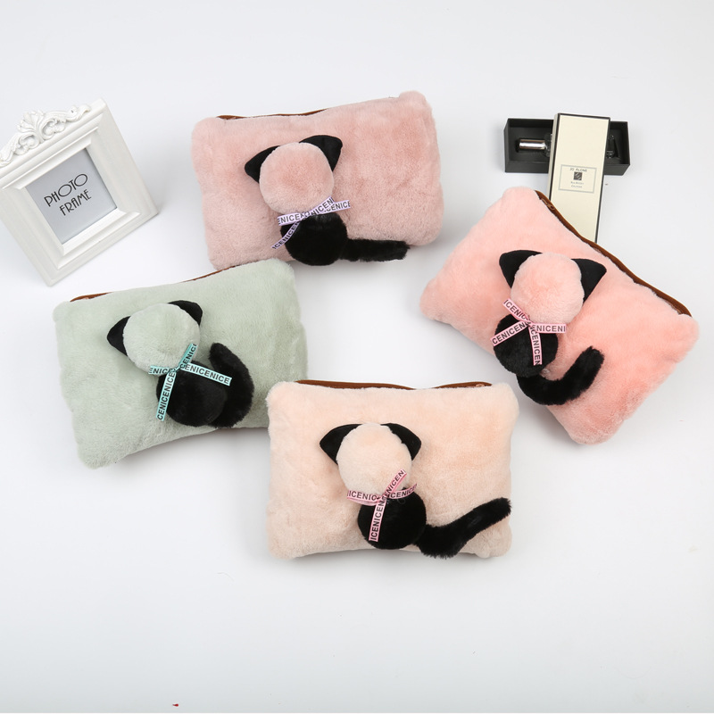 New Cartoon Plush Hot Water Bag Safe and Explosion Protective Double Plug Electric Warming Warm Waist Warm Feet Charging Hand Warmer Factory Direct Sales New Cartoon Plush Hot Water Bag Safe and Explosion Protective Double Plug Electric Warming Warm Waist Warm Feet Charging Hand Warmer Factory Direct Sales