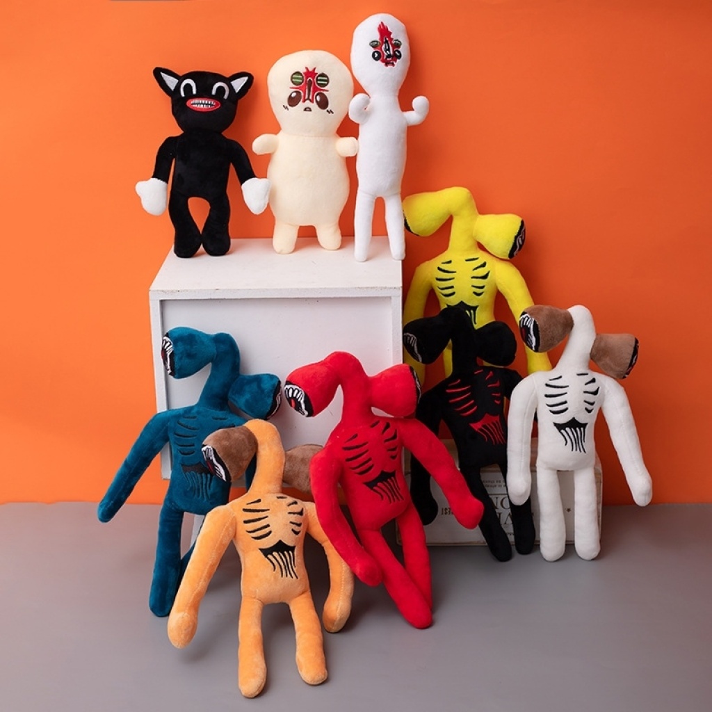 SCP Foundation Siren Head Steam Whistle People Plush Toy Street Lamp Head Monster Doll Cartoon Cat for Boyfriend Doll