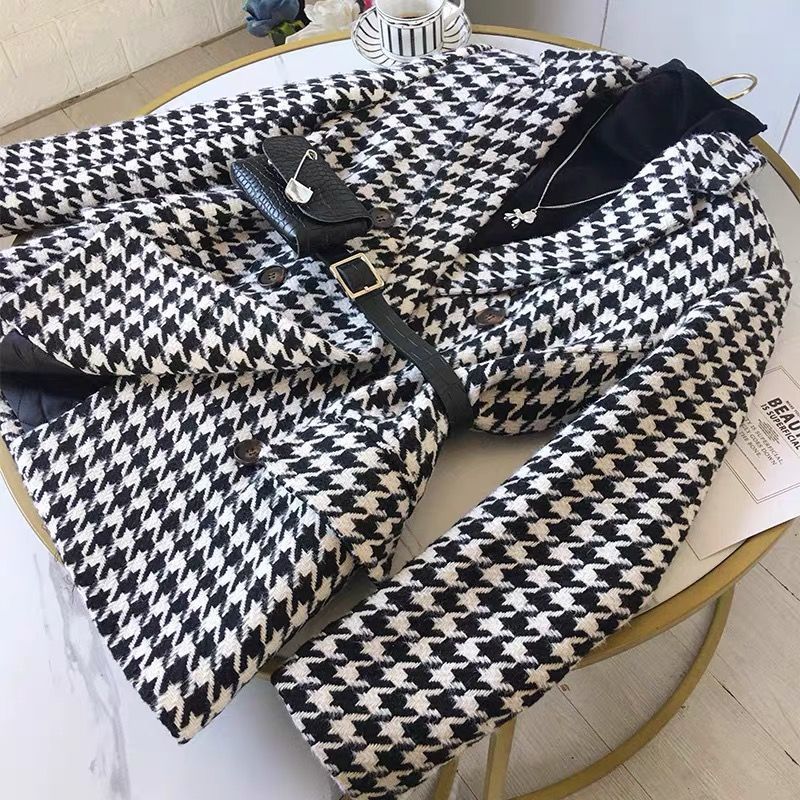 [Free Waist Bag] Small Suit 2021 New Spring and Autumn Suit Jacket Women&#039;s Fashionable Ins Woolen Coat Thickened