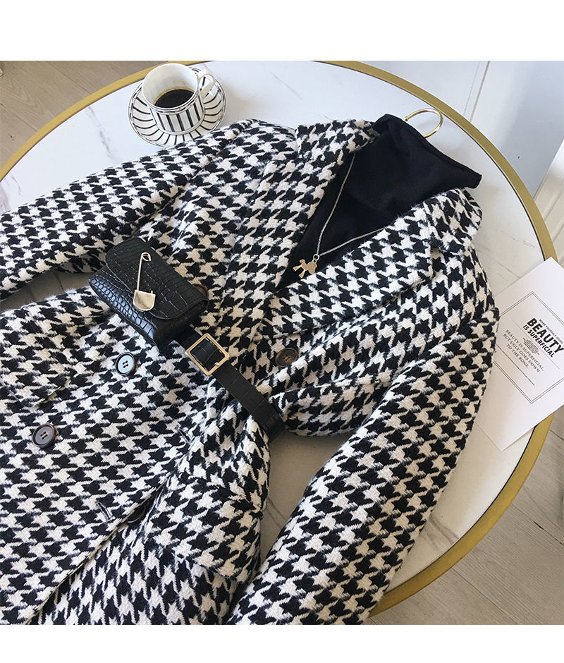 [Free Waist Bag] Small Suit 2021 New Spring and Autumn Suit Jacket Women's Fashionable Ins Woolen Coat Thickened