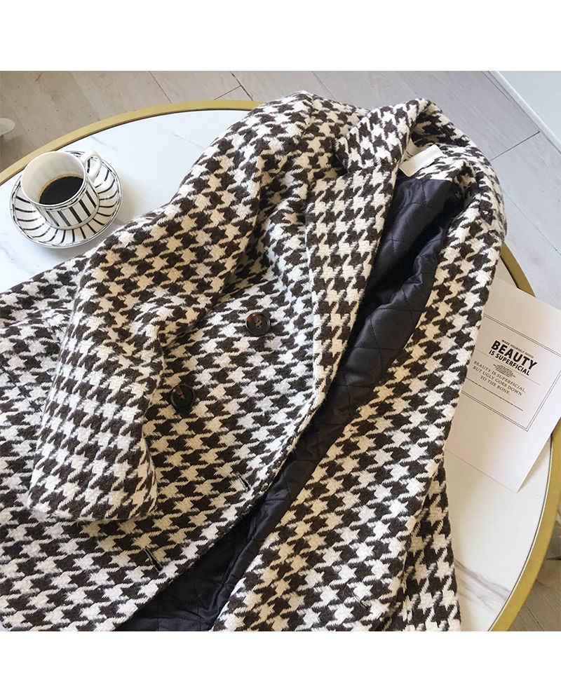 [Free Waist Bag] Small Suit 2021 New Spring and Autumn Suit Jacket Women's Fashionable Ins Woolen Coat Thickened