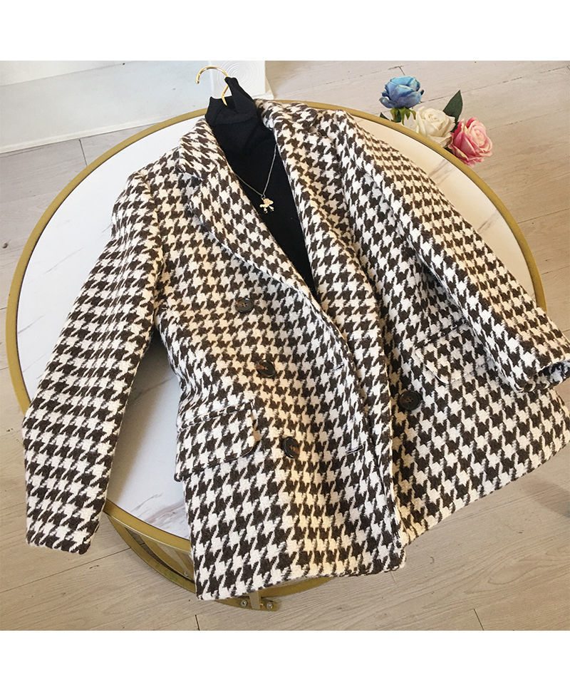 [Free Waist Bag] Small Suit 2021 New Spring and Autumn Suit Jacket Women's Fashionable Ins Woolen Coat Thickened