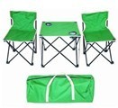 The supply of solid color three-set folding chair leisure chair beach camping chair wholesale