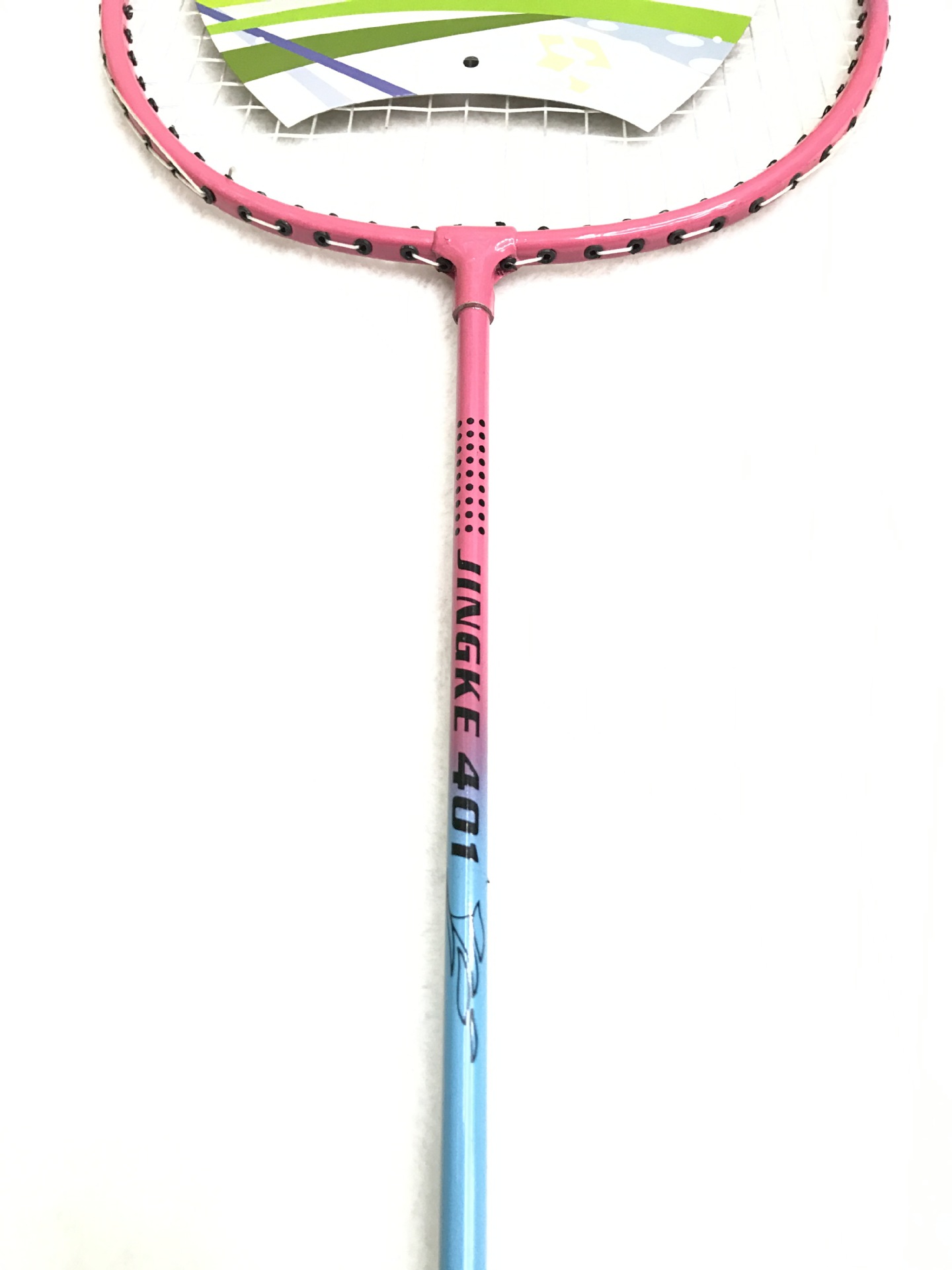 The manufacturer sells jinke-401 badminton rackets for the special purpose of super light alloy competition. The manufacturer sells jinke-401 badminton rackets for the special purpose of super light alloy competition.
