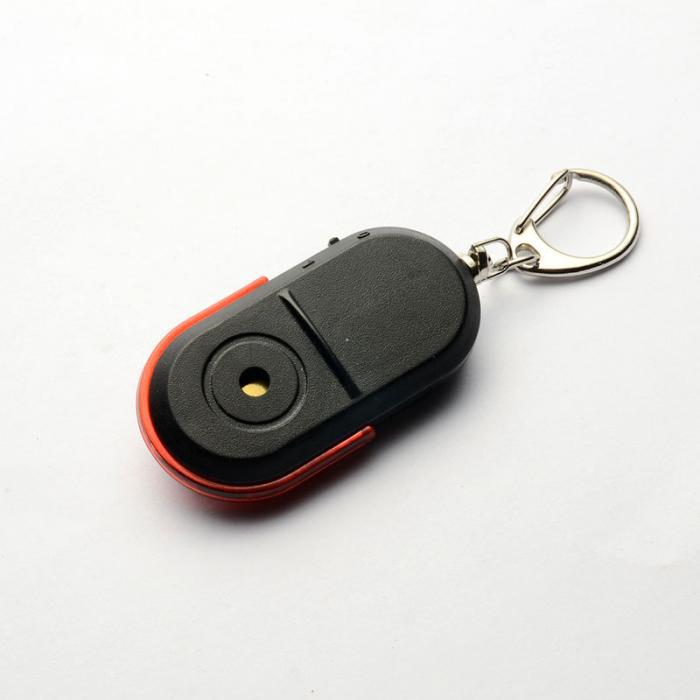 Keychain Seeker Led with Light Equipment of Finding Things Anti-Loss Alarm Device Whistle Sensor