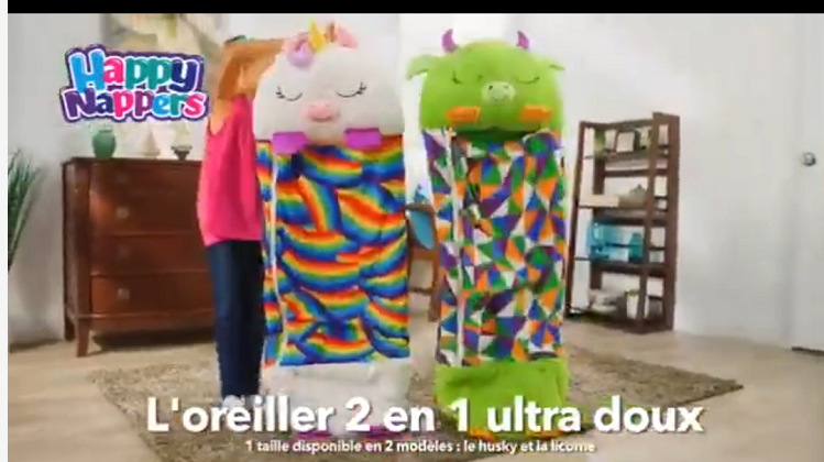 Cross-Border Happy Nappers New Popular Children&#039;s Lazy Sleeping Bag One-Piece Pajamas Sleeping Bag Children&#039;s Pillow