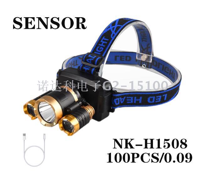 USB charging headlamp outdoor lighting fishing and hunting portable headlamp headlamp