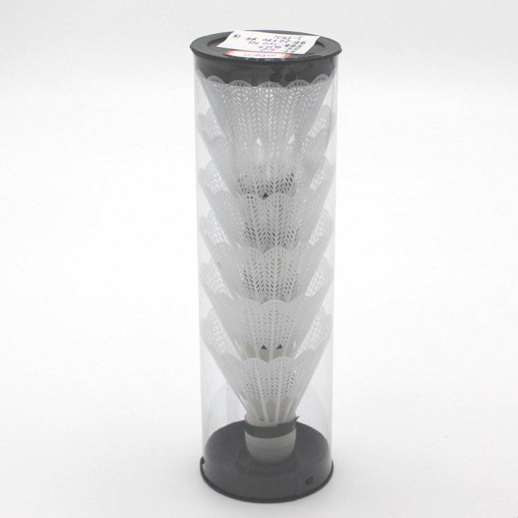 Six PVC transparent tube-mounted color plastic foam head badminton factory direct selling Six PVC transparent tube-mounted color plastic foam head badminton factory direct selling