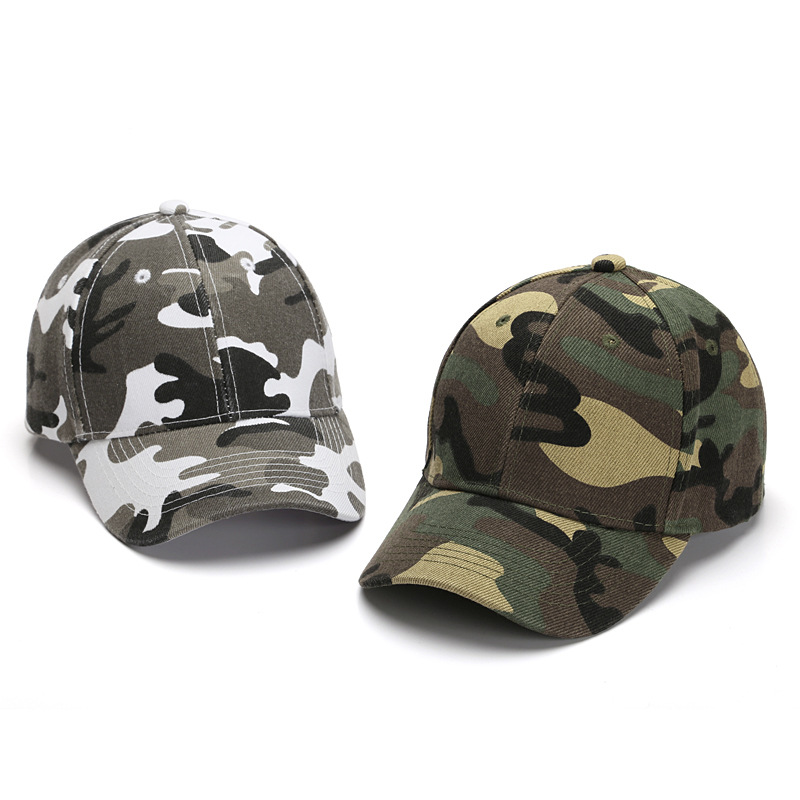 Parent-Child Military Training Children&#039;s Cotton Student Camouflage Hat Jungle Hunting Male Baseball Cap Custom Embroidered Printing Female Baseball Cap