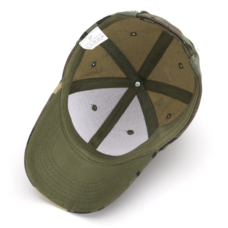 Parent-Child Military Training Children&#039;s Cotton Student Camouflage Hat Jungle Hunting Male Baseball Cap Custom Embroidered Printing Female Baseball Cap