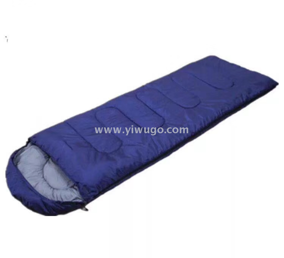 The 0.65kg summer monochrome outdoor hooded envelope makes it easy to carry an outdoor sleeping bag