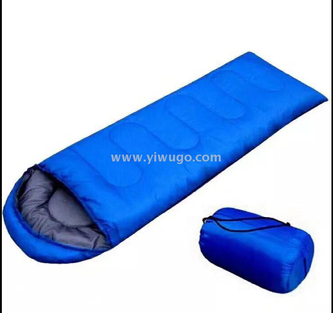 The 0.65kg summer monochrome outdoor hooded envelope makes it easy to carry an outdoor sleeping bag