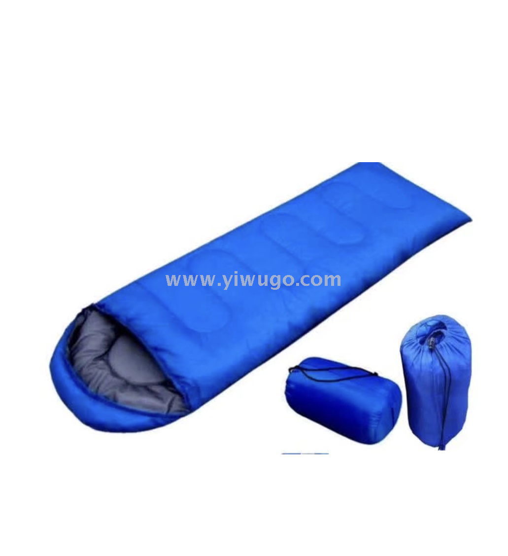 The 0.65kg summer monochrome outdoor hooded envelope makes it easy to carry an outdoor sleeping bag