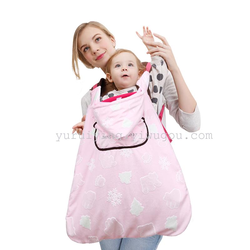 Baby sleeping bag in winter thickening of children&#039;s sleeping bag newborn baby was wrapped to be anti kicked