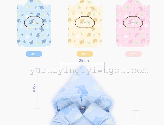 Baby sleeping bag in winter thickening of children's sleeping bag newborn baby was wrapped to be anti kicked Baby sleeping bag in winter thickening of children's sleeping bag newborn baby was wrapped to be anti kicked