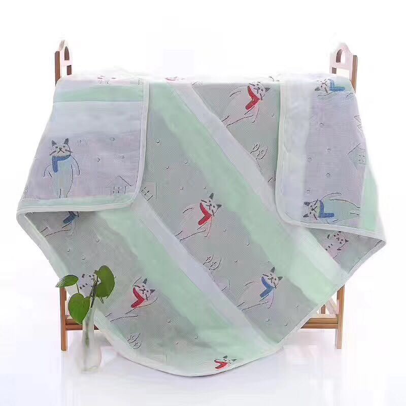 Six layers of gauze sleeping bag to climb on baby clothes and dance cat Six layers of gauze sleeping bag to climb on baby clothes and dance cat