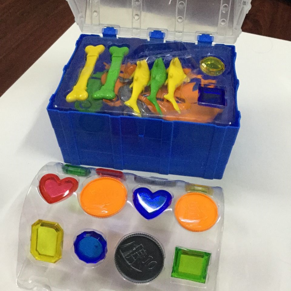 Amazon Hot Selling Diving Frog Jewelry Box Undersea Adventure Treasure Hunting Children's Swimming Pool Playing Water Treasure Chest Toys