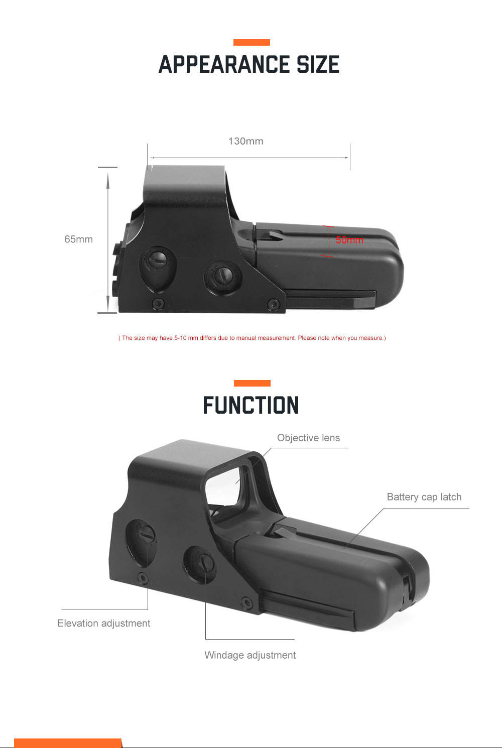 Red Dot 552 Holographic Weapon Sight Tactical Red Dot Sight Scope Hunting Outdoor Airsoft Rifle Gun Collimator Sigh