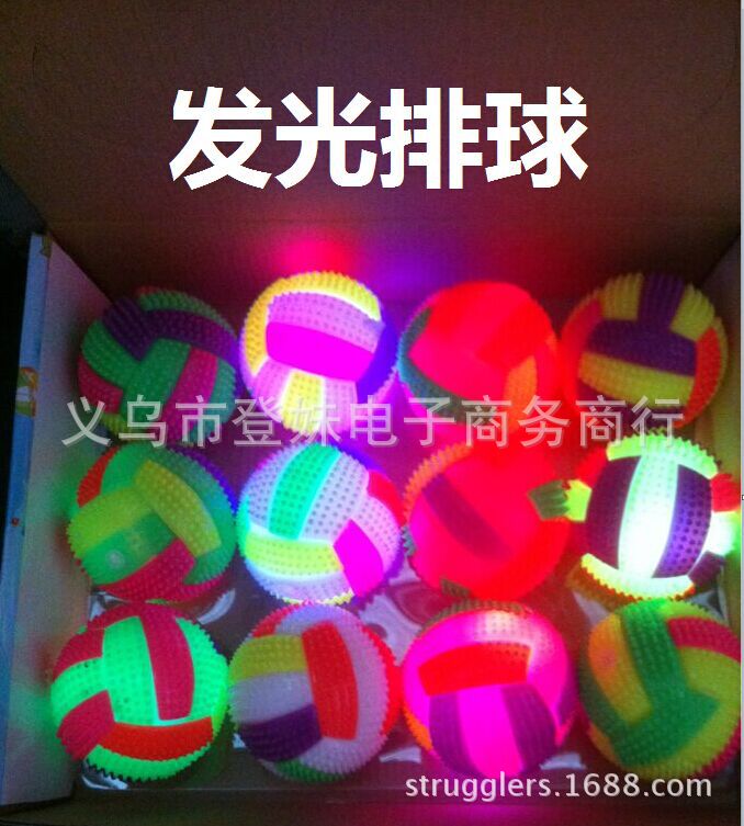 New Aberdeen Elastic ball massage ball football with whistle Endings Ball luminous booth Wholesale