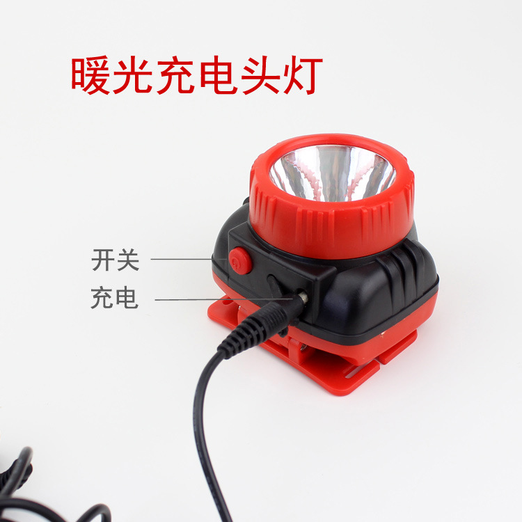 Tiger Hunting Plastic Rechargeable Headlight Led Warm Light Major Headlamp Built-in Lithium Battery Head-Mounted Flashlight Discount Wholesale