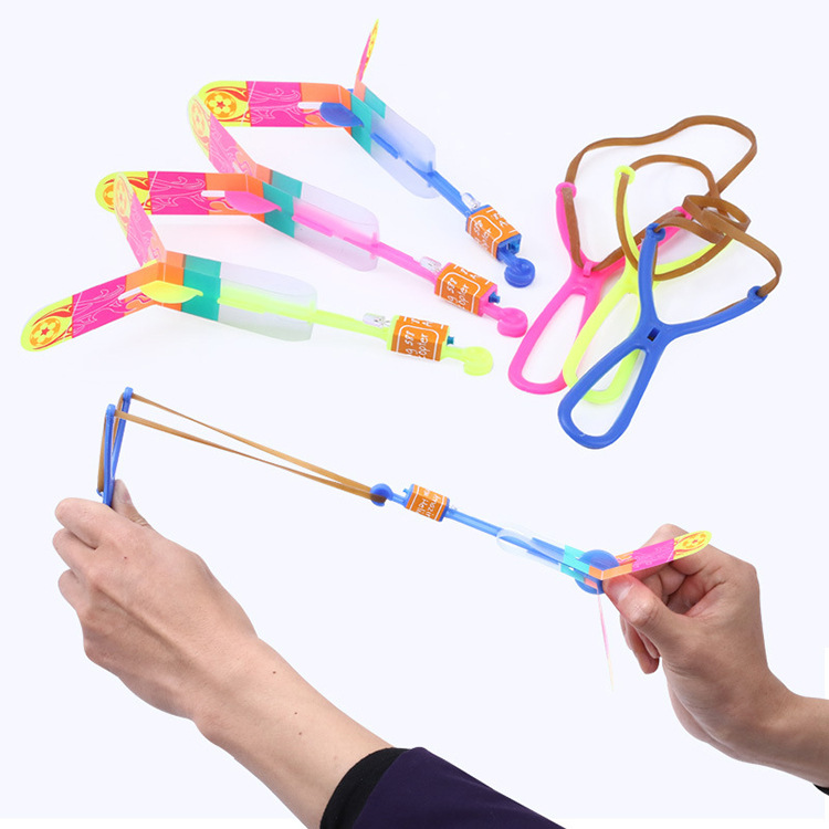 20 LED Light Flash Catapult Flying arrows Children&#039;s toys Round blue light Flashing whistle Catapult flying Fairies