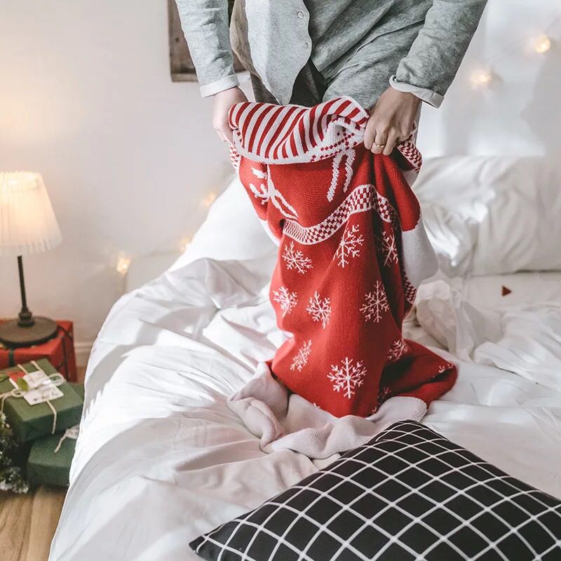 Creative Christmas stocking sleeping bag knitting exported to Europe and America Creative Christmas stocking sleeping bag knitting exported to Europe and America