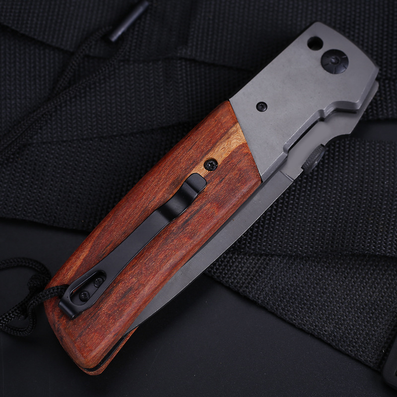 Outdoor Tactics Wild Wilderness Survival Hunting Knife Multi-Functional a Folding Knife Outdoor Knife Mini Folding Knife Portable Knife