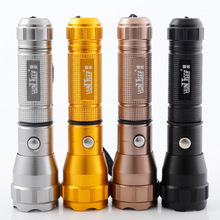 Tiger Hunting Power Torch Zoom Tube Telescopic Gift LED Flashlight Logo Cross-Border Hot Selling
