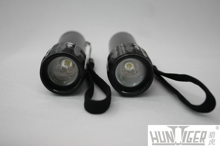 Tiger Hunting Power Torch Zoom Tube Telescopic Gift LED Flashlight Logo Cross-Border Hot Selling