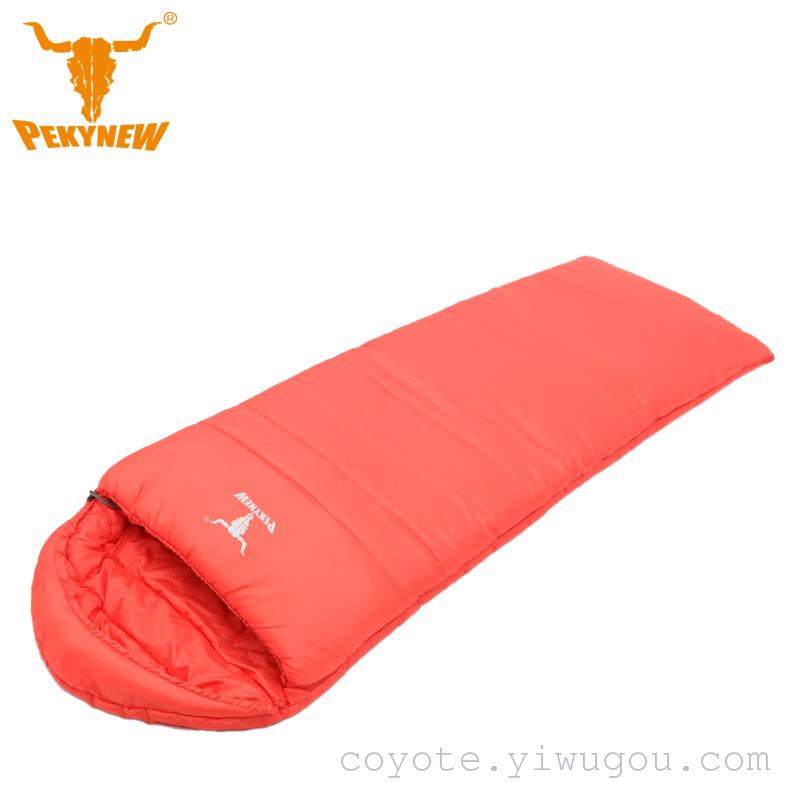 Autumn and winter sleeping bag can fight each other to fight the colorful sleeping bag outdoor camping sleeping bag