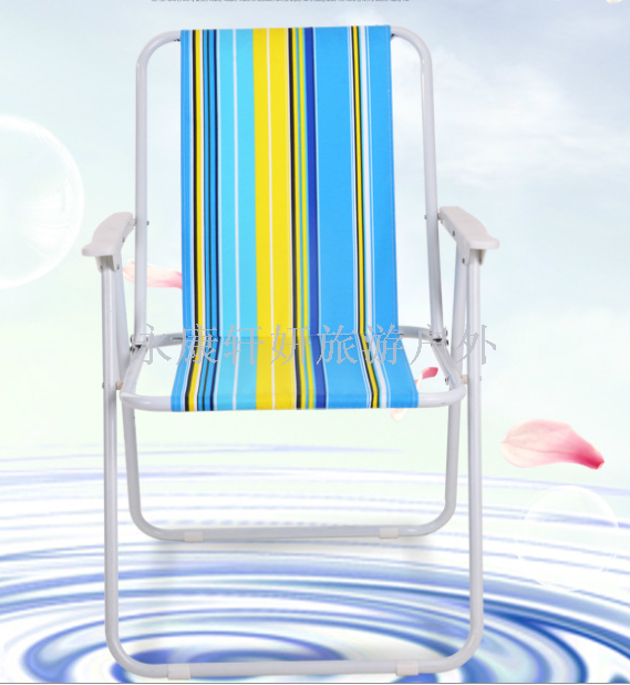 Outdoor polyester-cotton beach chair spring chair leisure chair folding chair camping chair leisure chair fishing chair