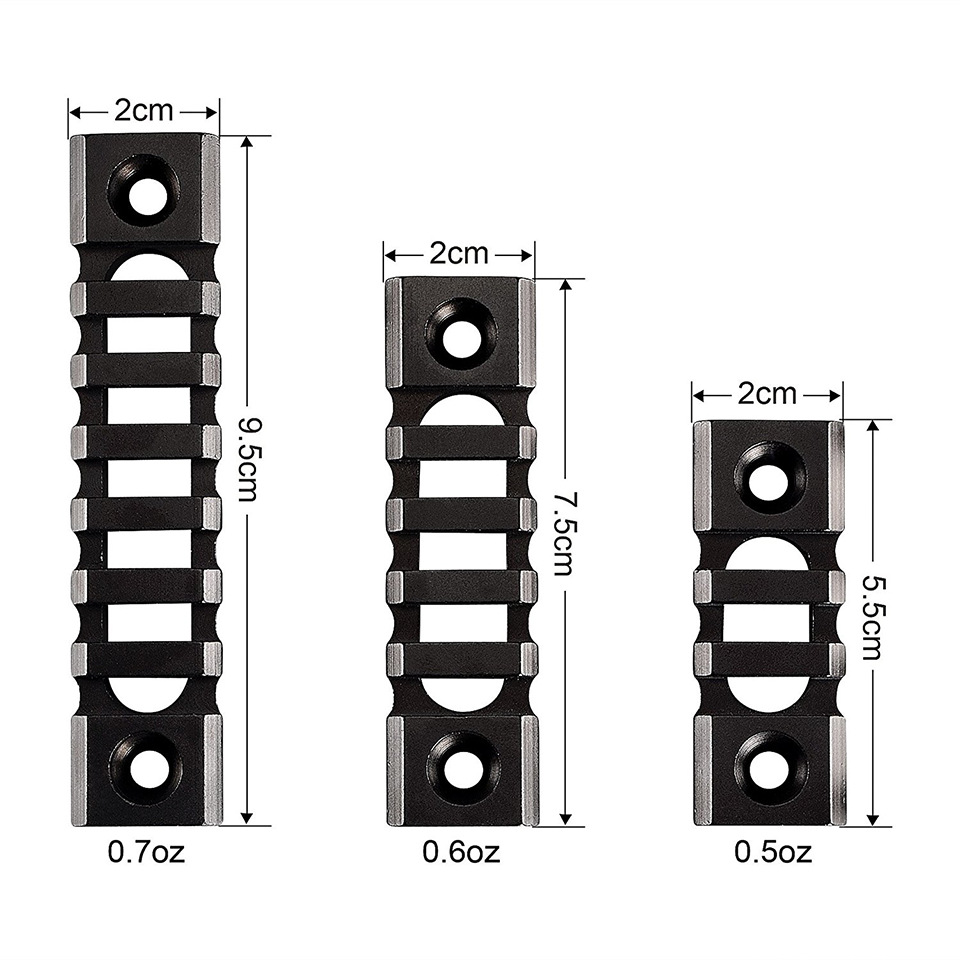 CrossBorder Selling Outdoor Hunting Telescopic Sight KeyMod Aluminum Alloy Rail Bracket 45713 Slot Bracket