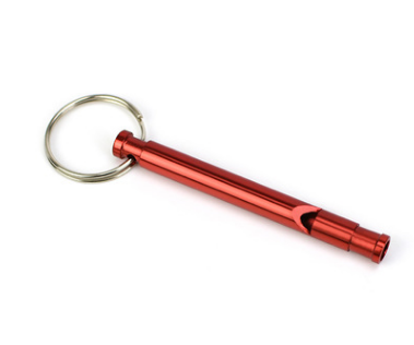 Aluminum alloy outdoor travel survival whistle thin long outdoor goods