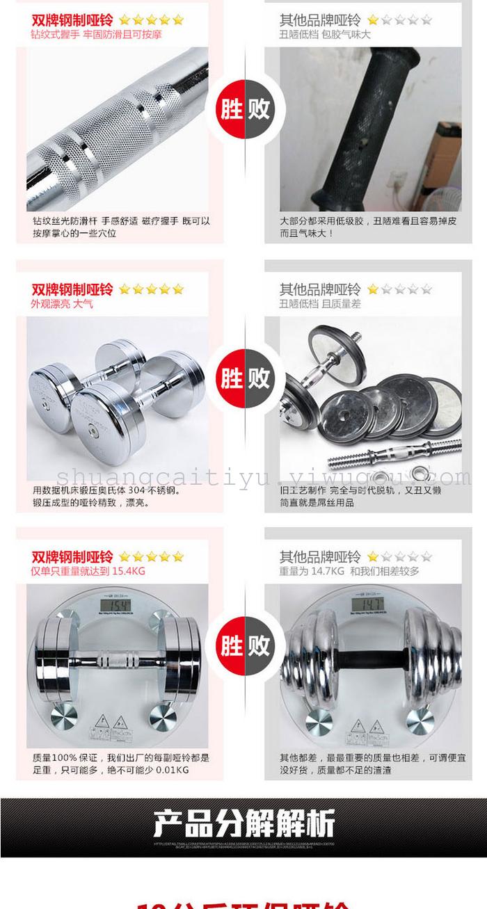Fitness Equipment removable dumbbell 10KG15kG20kg