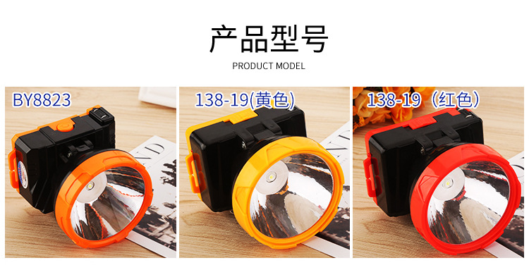 BA Yuan LED Headlight Strong Light Hunting Miner's Lamp Night Fish Luring Lamp Spotlight Rechargeable Long-Range Flashlight Wholesale