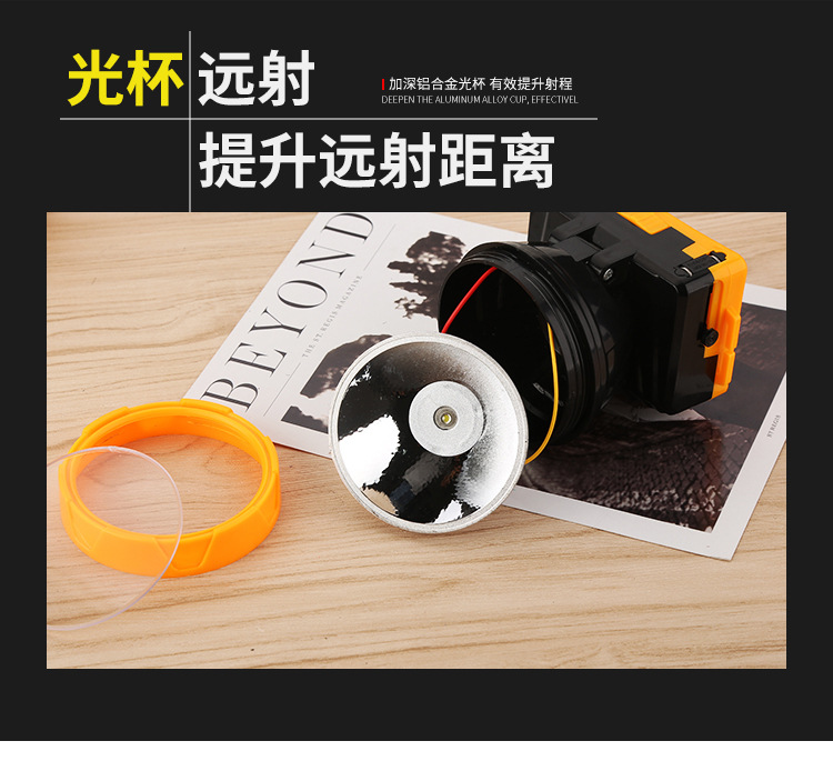 BA Yuan LED Headlight Strong Light Hunting Miner's Lamp Night Fish Luring Lamp Spotlight Rechargeable Long-Range Flashlight Wholesale