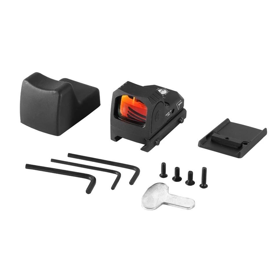 NEW Tactical Mini RMR Red Dot Sight Reflex Sight Scope Fit 20 Mm Weaver Rail Voor Airsoft/ Hunting Rifle Fire