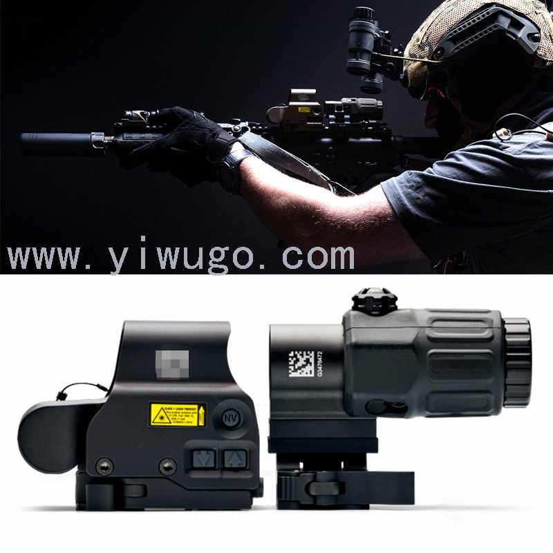 Red Dot Scope 558+G33 Holographic Black Aluminum Metal Combination Outdoor Hunting Tactics For quick installation