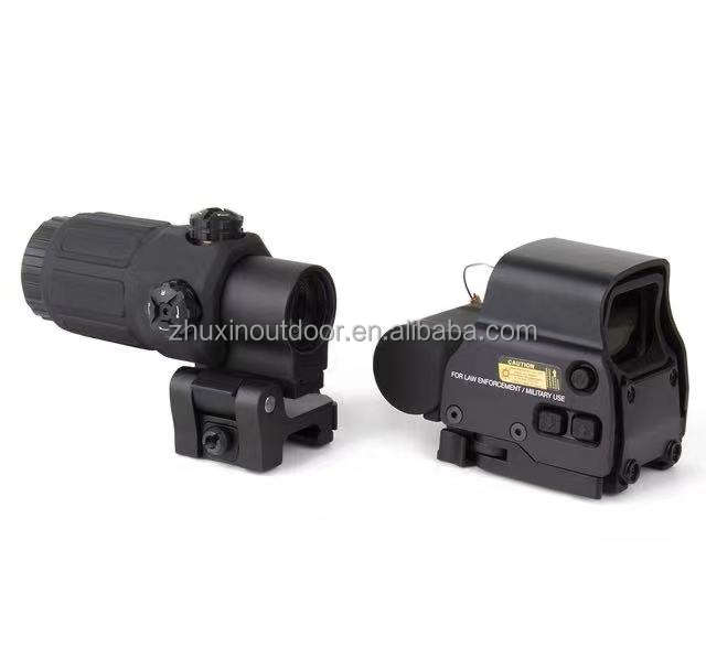 Red Dot Scope 558+G33 Holographic Black Aluminum Metal Combination Outdoor Hunting Tactics For quick installation