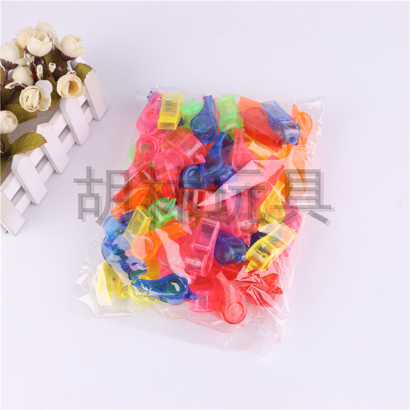 Whistling Children toy plastic rope whistling coloured outdoor survival whistle referee children whistle