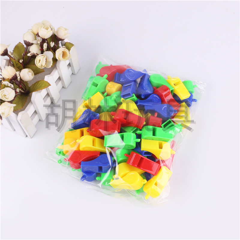 Whistling Children toy plastic rope whistling coloured outdoor survival whistle referee children whistle