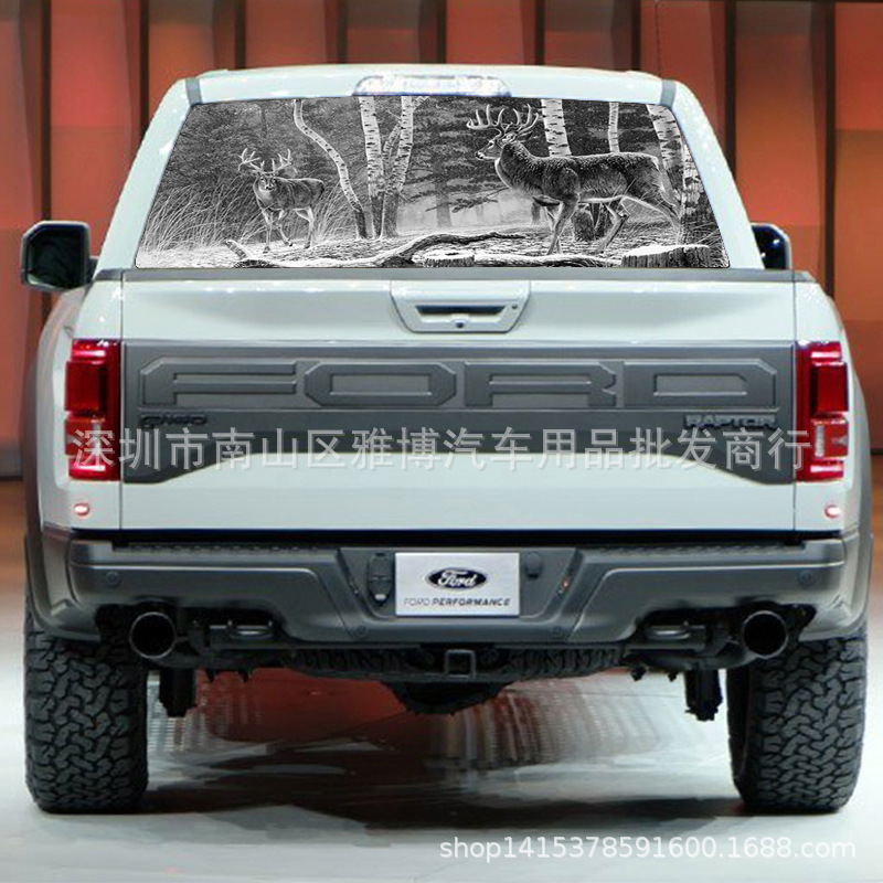 D-828 Forest Hunting Deer Rear Window Glass Color Decal Truck Jeep SUV Car Rear Gear Wind Sticker D-828 Forest Hunting Deer Rear Window Glass Color Decal Truck Jeep SUV Car Rear Gear Wind Sticker