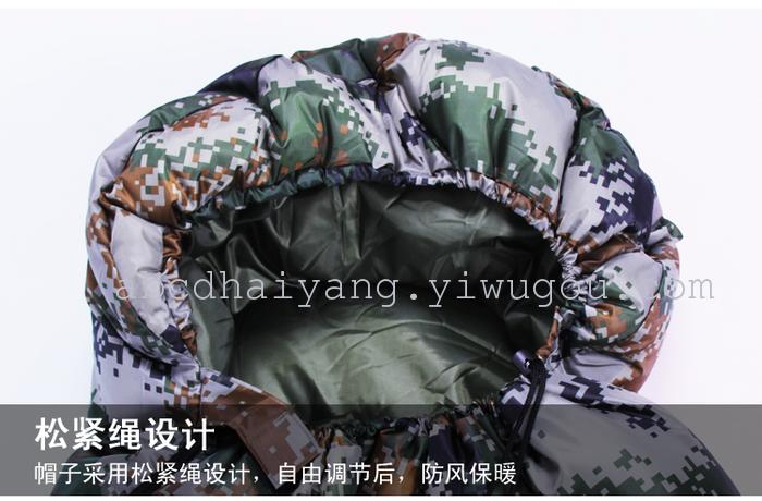 Outdoor digital camouflage sleeping bag sleeping bags widened thickened envelope sleeping bags-1.6KG Outdoor digital camouflage sleeping bag sleeping bags widened thickened envelope sleeping bags-1.6KG