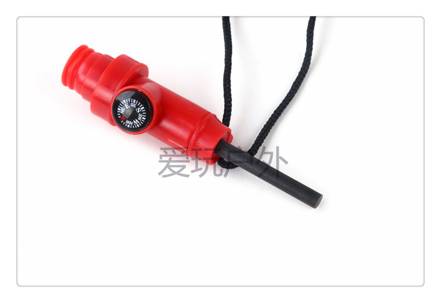 Outdoor Survival Tool Firestone Magnesium Rod Survival Fire Machine with Compass with Whistle