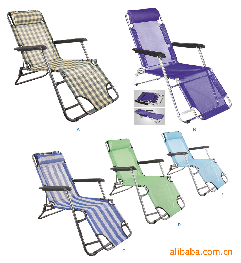 Supply 1.78 Lengthened Dual-Purpose Recliner Leisure Chair Beach Chair Folding Chair Wholesale