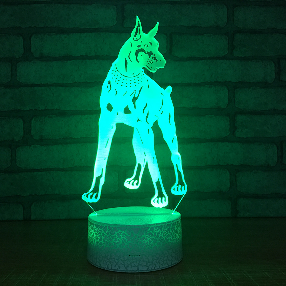 Factory wholesale animal plug in the night lamp creative hunting dog design led lamp student gift creative desk lamp