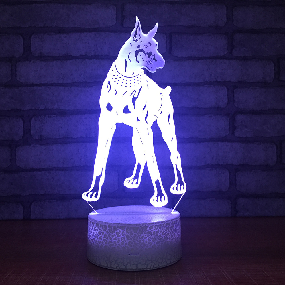 Factory wholesale animal plug in the night lamp creative hunting dog design led lamp student gift creative desk lamp
