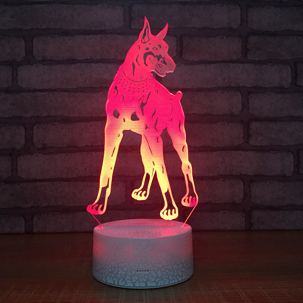 Factory wholesale animal plug in the night lamp creative hunting dog design led lamp student gift creative desk lamp